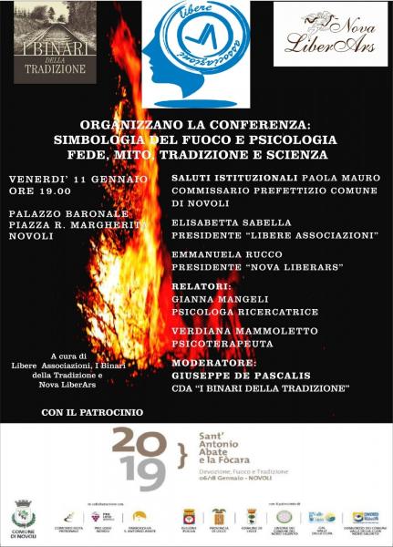 #Fòcara2019 - Conferenza “Simbologia del fuoco e psicologia. Fede, mito, tradizione e scienza”
