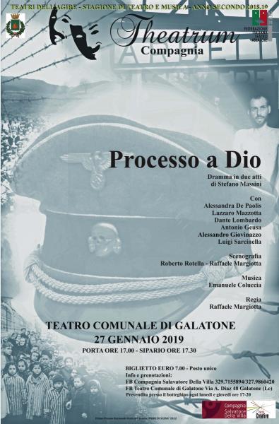 Processo a Dio di Stefano Massini per il Giorno della Memoria