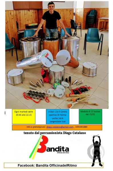Open day laboratorio di percussioni afrobrasiliane