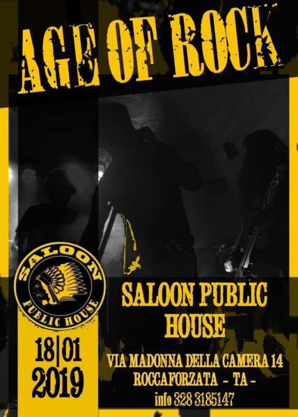 AGE of ROCK LIVE@Saloon Public House - Roccaforzata(TA)