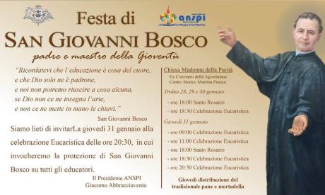 Festa di San Giovanni Bosco e tradizionale distribuzione del pane e mortadella