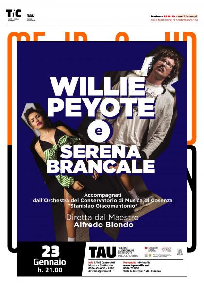 Willie Peyote e Serena Brancale insieme in concerto