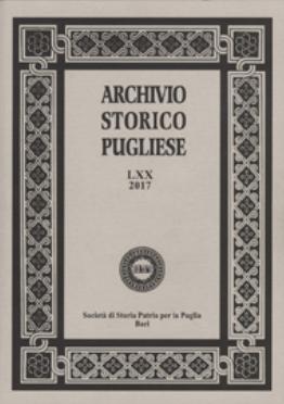 Presentazione del LXX volume dell’ "Archivio Storico Pugliese"