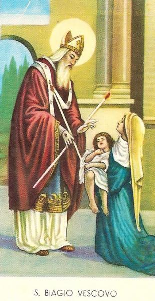 Benedizione della gola in onore di San Biagio
