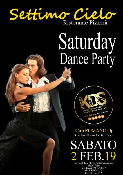 Al ristorante Settimo Cielo dj Ciro Romano con Social dance, latino, caraibico,dance
