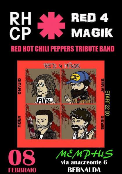 RED4MAGIK, tribute band degli Red Hot Chili Peppers
