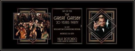Sab 9 Febbraio -Villa Rotondo - " The Great Gatsby " 20 years party - Lista Bari