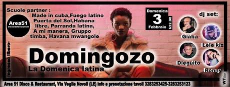Prima domenica latina di febbraio, si balla all'Area51 con Giaba, Ronny, Dieguito e Lele Kiz