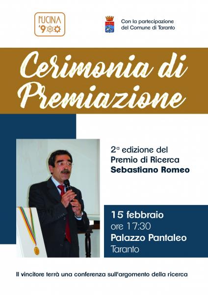 Cerimonia di Premiazione - premio Sebastiano Romeo (2ͣ edizione)