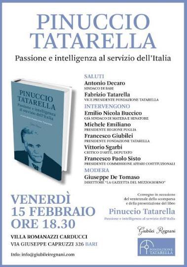 Presentazione del libro “Pinuccio Tatarella: passione intelligenza al servizio e dell’Italia”