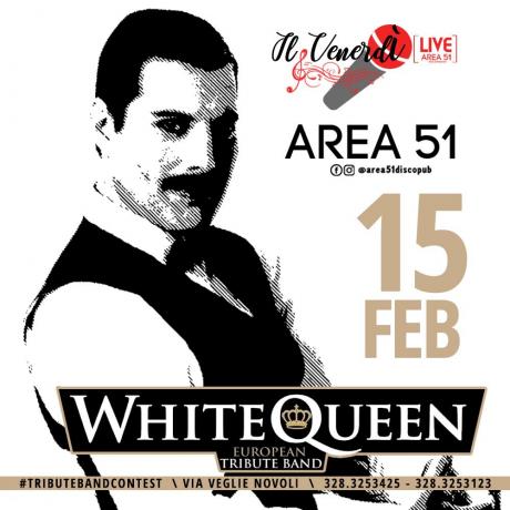 Venerdì di musica live sul palco dell'Area 51 di Novoli: tributo a Freddie Mercury con i White Queen