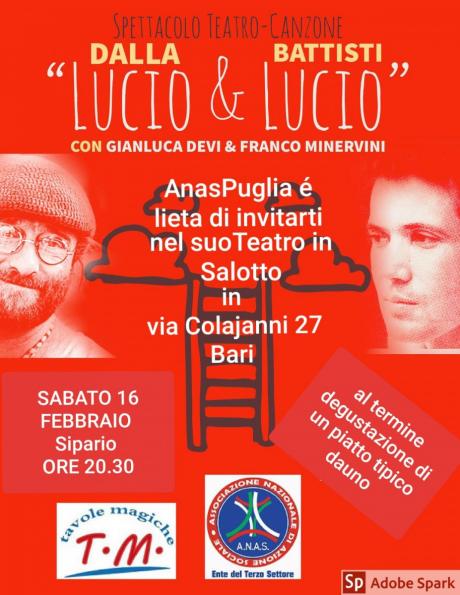 Gianluca Devi - "Lucio & Lucio" Teatro canzone (Bari)