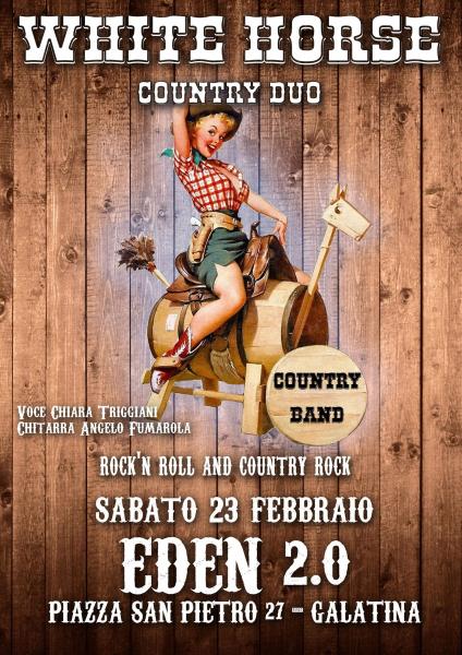 White Horse country duo live all'Eden 2.0 a galatina