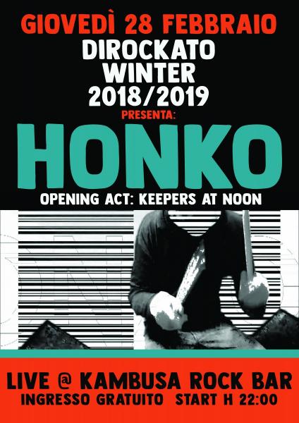 Honko + Keepers at Noon live at Dirockato Winter 2018/2019
