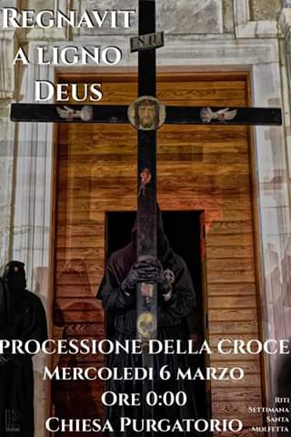 Processione della Croce a cura dell'Arciconfraternita della Morte dal Sacco Nero