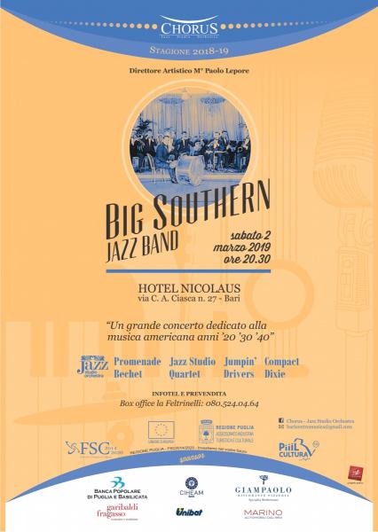 A Bari la Big Southern Jazz Band omaggia la grande musica americana