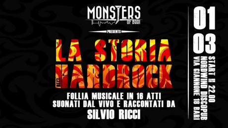La Storia del Rock a cura di Silvio Ricci ed I Monsters of Bari al Nordwind discopub