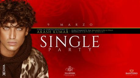 Saba 9 Marzo - Villa Rotondo - Single party con il modello Akash Kumar - Lista Bari
