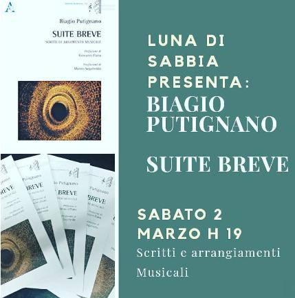Presentazione del libro "Suite Breve" di Biagio Putignano