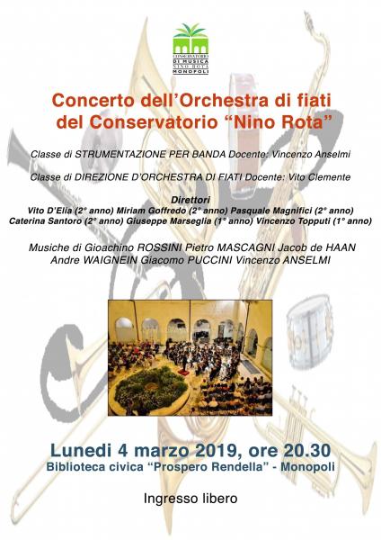 Concerto dell'Orchestra di fiati del Conservatorio "Nino Rota"