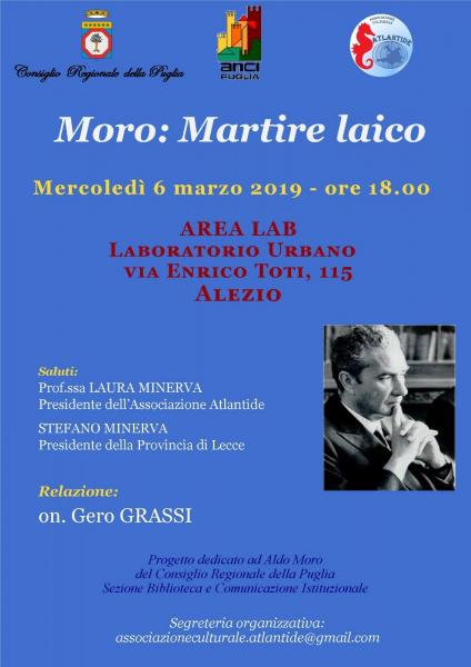 “Moro: Martire Laico” ad Alezio con l’Associazione Culturale Atlantide