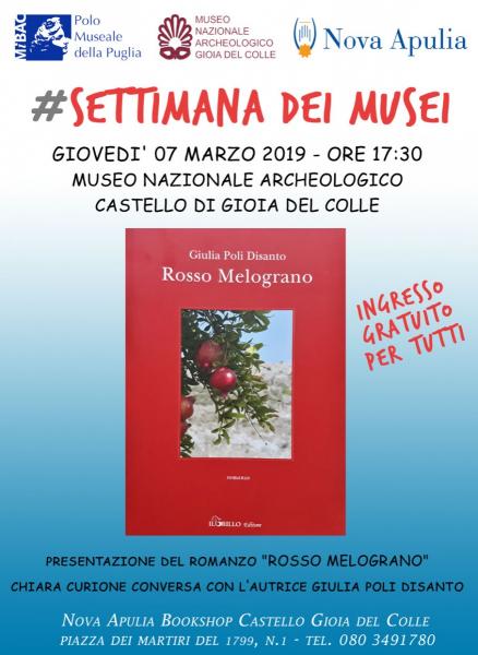 Rosso Melograno - presentazione del romanzo di Giulia Poli Disanto