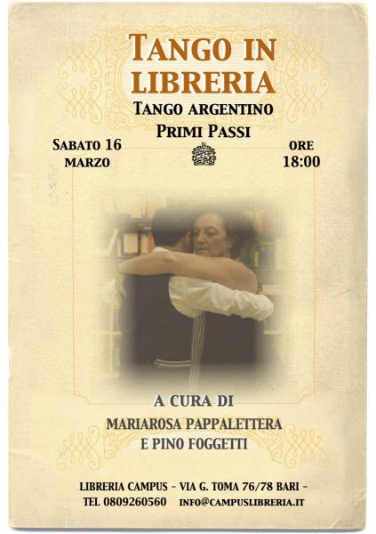 Tango in libreria - Tango argentino, primi passi