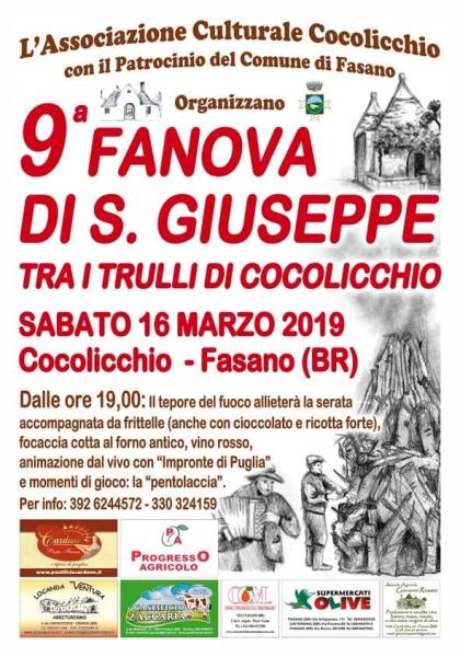 9^ Fanova di San Giuseppe tra i trulli di Cocolicchio