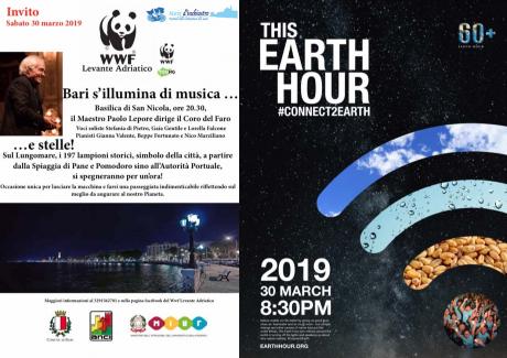 Bari s'illumina di musica e stelle, arriva l'Earth Hour 2019!
