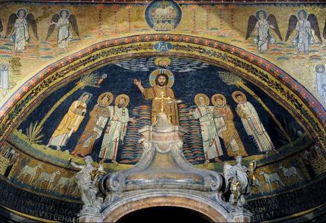 L’arte del mosaico a Roma- LA CHIESA DI SANTA PRASSEDE, UN PICCOLO GIOIELLO NEL RIONE MONTI