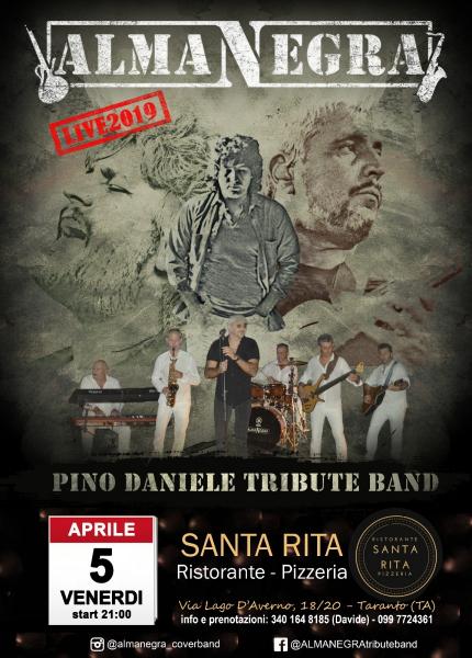 ALMANEGRA Pino Daniele Tribute Band al Ristorante Pizzeria Santa Rita