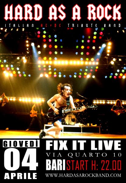 Hard as a rock - ac/dc tribute band live at Fix It Live