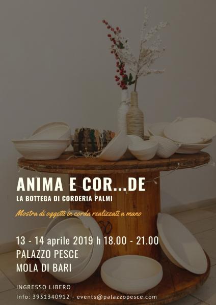 13 - 14 aprile 2019: Anima e Cor...de [Mostra di oggetti artigianali in corda]
