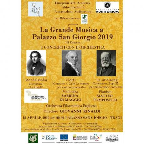 LA GRANDE MUSICA A PALAZZO SAN GIORGIO 2019