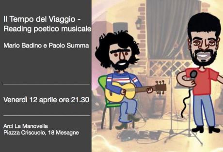 "Il Tempo del Viaggio" Reading poetico musicale. Mario Badino Paolo Summa