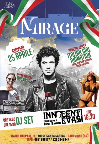 La Festa del 25 Aprile at Mirage (Torre Santa Sabina)