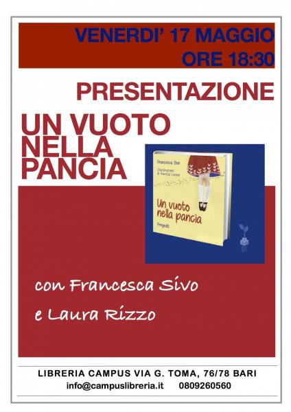 Presentazione del libro Un vuoto nella pancia di Francesca Sivo