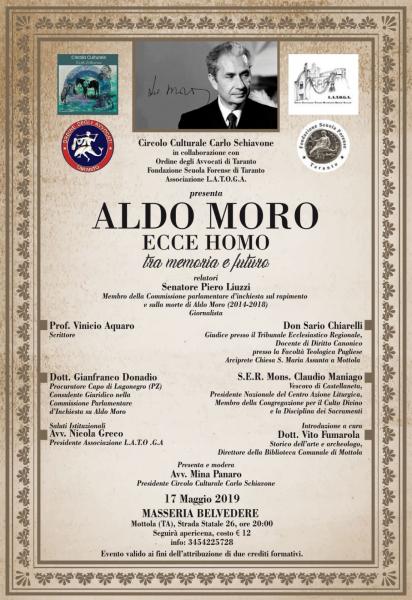 MOTTOLA (TA). Ricordando l’uomo e lo statista Aldo Moro … per non dimenticare