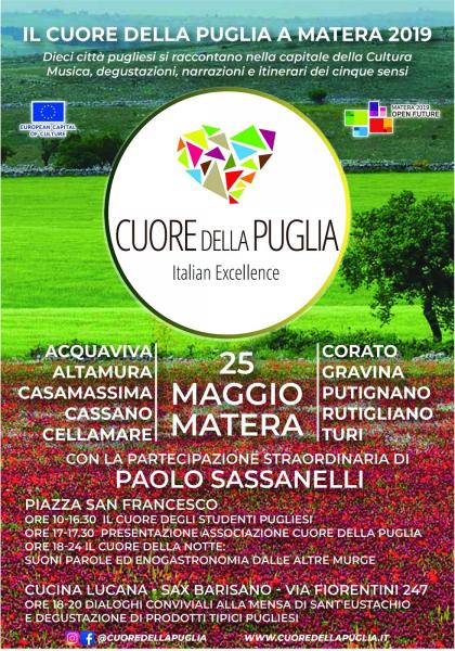 A MATERA 2019 PULSA FORTE IL CUORE DELLA PUGLIA