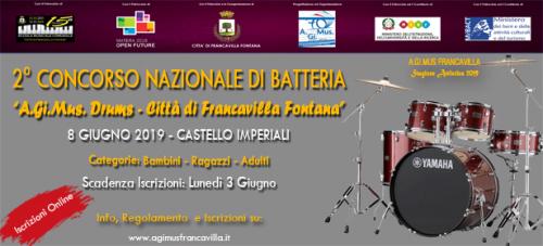 2° Concorso Nazionale di Batteria "A.Gi.Mus. Drums - Città di Francavilla Fontana"