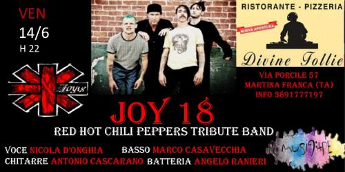 Joy 18 Red Hot Chili Peppers tribute band live @Pizzeria Divine follie