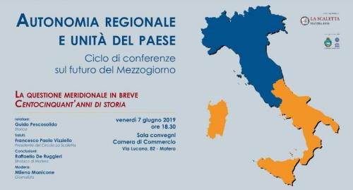 Conferenza del prof. Guido Pescosolido “Autonomia regionale e unità del Paese”