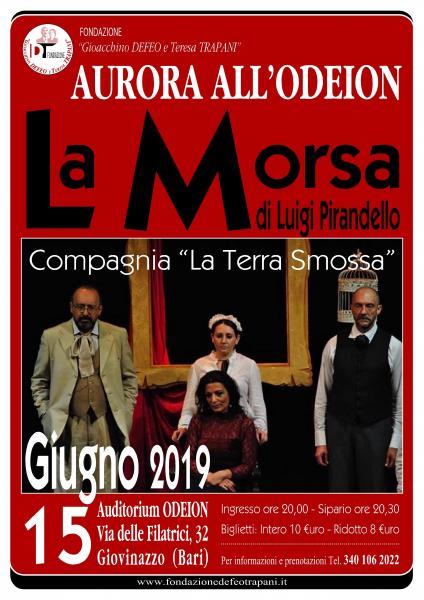 Fondazione "Defeo Trapani": va in scena LA MORSA, epilogo in un atto di Luigi Pirandello