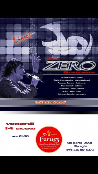 RENATO ZERO tribute live @ Ferus Pub con "UNO ZERO QUALUNQUE"