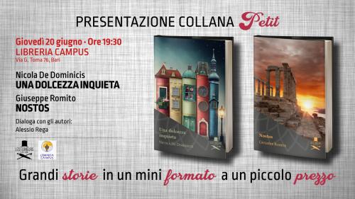 Presentazione della nuova collana Petit delle Edizioni Les Flaneurs, grandi storie in un mini formato ad un piccolo prezzo
