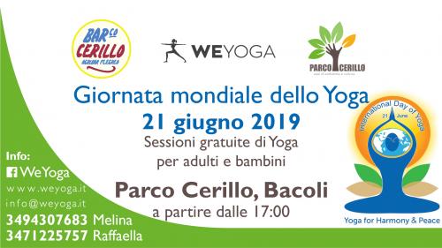 WEYOGA e BAR co. presentano "Yoga al Parco"