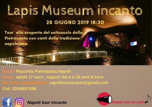 Lapis museum incanto- tour cantato nei sotterranei della Pietrasanta