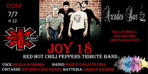 Joy 18 Red Hot Chili Peppers tribute band live At Arcades bar