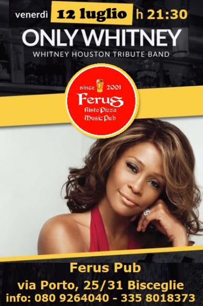 Whitney Houston live tribute con gli “Only Whitney”