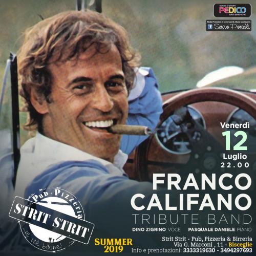 Franco Califano tribute band a Bisceglie